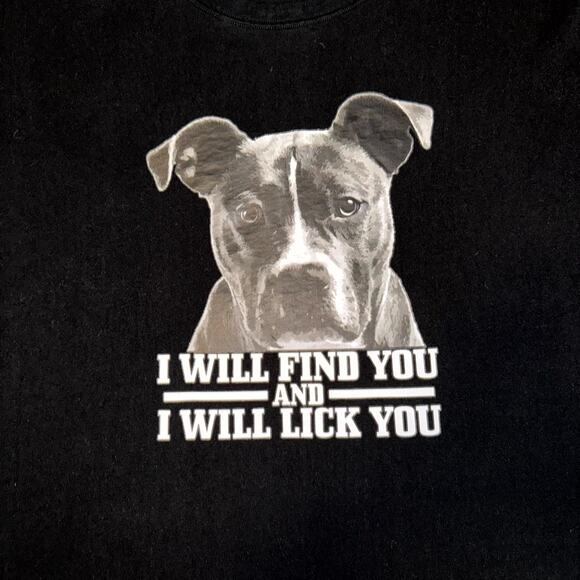 Pro Dada I Will Find You Graphic T-Shirt Men's XL Black Short Sleeve Dog Mom Dad - Picture 3 of 6